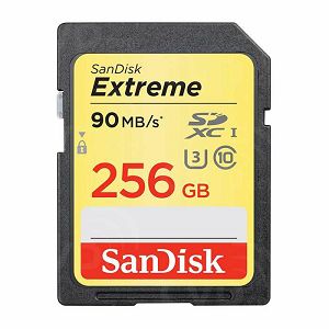 SanDisk Extreme SDXC Card 256GB 90MB/s Class 10 UHS-I U3 SDSDXNF-256G-GNCIN Memorijska kartica 