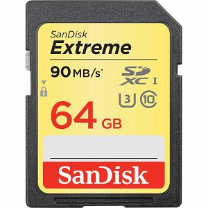 SanDisk Extreme SDXC Card 64GB 90MB/s Class 10 UHS-I U3 SDSDXNE-064G-GNCIN Memorijska kartica