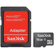 SanDisk microSDHC 16GB Class 4 Speed 4MB/s Card + SD Adapter SDSDQM-016G-B35A memorijska kartica