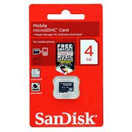 SanDisk microSDHC 4GB up to 15MB/sec Class 2 Card Only SDSDQM-004G-B35 memorijska kartica