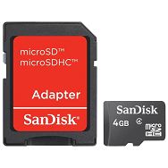 SanDisk microSDHC 4GB with microSD to SD Adapter SDSDQB-004G-B35 memorijska kartica