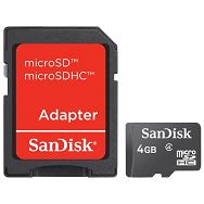 SanDisk microSDHC 4GB with microSD to SD Adapter SDSDQB-004G-B35 memorijska kartica