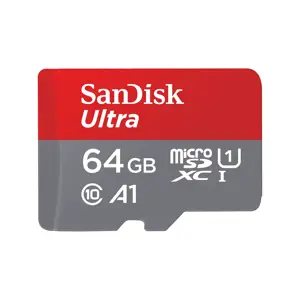 SanDisk microSDXC 64GB 100MB/s Class 10 UHS-I Ultra memorijska kartica + SD Adapter - Tablet Packaging (SDSQUNR-064G-GN6TA)