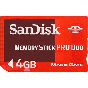 SanDisk MS Pro Duo Gaming 4GB SDMSG-004G-B46 memorijska kartica