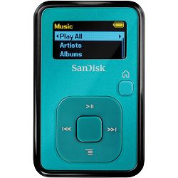 SanDisk Sansa Clip+ 4GB Teal SDMX18-004G-E46T MP3 Player