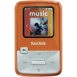SanDisk Sansa Clip Zip 4GB Orange SDMX22-004G-E46O MP3 Player