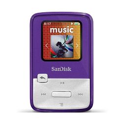 SanDisk Sansa Clip Zip 4GB Purple SDMX22-004G-E46P MP3 Player