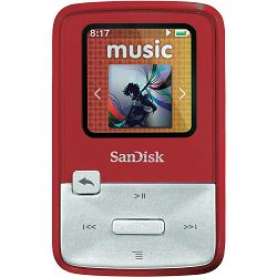 SanDisk Sansa Clip Zip 4GB Red SDMX22-004G-E46R MP3 Player