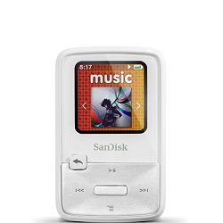 SanDisk Sansa Clip Zip 4GB White SDMX22-004G-E46W MP3 Player