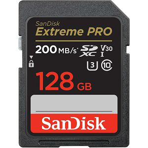 SanDisk SD 128GB 200MB/s 90MB/s Extreme Pro SDXC UHS-I Class 10 V30 U3 Memorijska kartica (SDSDXXD-128G-GN4IN)