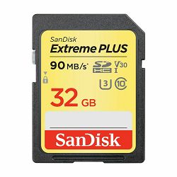 SanDisk SDHC 32GB 90MB/s Extreme Plus V30 UHS-I U3 memorijska kartica (SDSDXWF-032G-GNCIN)