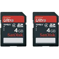 SanDisk SDHC 4GB 2-Pack 30M/Bs with labels Class 6 SDSDH-004G-U46L2 memorijska kartica