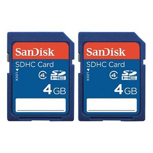 SanDisk SDHC 4GB 15MB/s Class 4 Speed 2-Pack SDSDB2-004G-B35 memorijska kartica