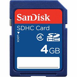 SanDisk SDHC 4GB Class 4 Speed 15MB/s SDSDB-004G-B35 memorijska kartica