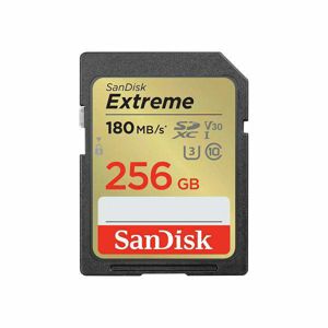 SanDisk SDXC 256GB 180MB/s 130MB/s Class 10 V30 UHS-I U3 Extreme memorijska kartica (SDSDXVV-256G-GNCIN)