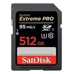 SanDisk SDXC 512GB 95MB/s Extreme Pro Class 10 UHS-I memorijska kartica (SDSDXPA-512G-G46)