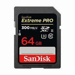 SanDisk SDXC 64GB 300MB/s Extreme Pro UHS-II memorijska kartica (SDSDXPK-064G-GN4IN)