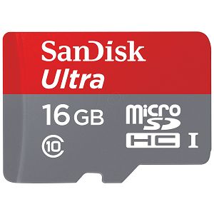 SanDisk Ultra microSDHC16GB + SD Adapter 80MB/s Class 10 UHS-I SDSQUNC-016G-GN6IA memorijska kartica