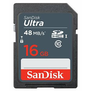 SanDisk Ultra SDHC 16GB 48MB/s Class 10 UHS-I SDSDUNB-016G-GN3IN Memorijska kartica