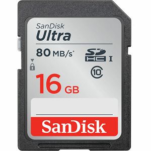 SanDisk Ultra SDHC 16GB 80MB/s Class 10 UHS-I SDSDUNC-016G-GN6IN Memorijska kartica