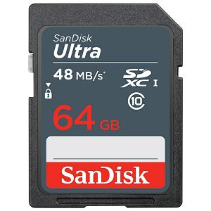SanDisk Ultra SDXC 64GB 48MB/s Class 10 UHS-I SDSDUNB-064G-GN3IN Memorijska kartica 
