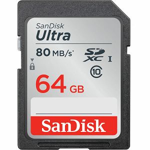SanDisk Ultra SDXC 64GB 80MB/s Class 10 UHS-I SDSDUNC-064G-GN6IN Memorijska kartica