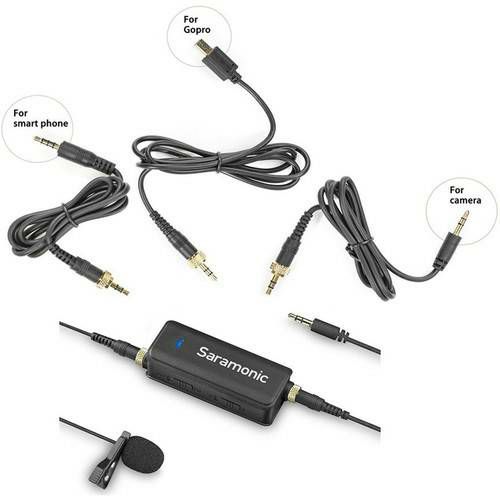 Saramonic LavMic Dual Audio Mixer with Lavalier Microphone for DSLR/GoPro/Smartphones
