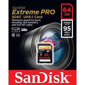 SanDisk Extreme Pro SDXC 64GB 280MB/s UHS-II SDSDXPB-064G-G46 memorijska kartica