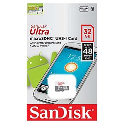 SanDisk Ultra Android microSDHC 32GB 48MB/s Class 10 UHS-I SDSQUNB-032G-GN3MN Memorijska kartica