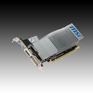 Video Card MSI GeForce 210 GDDR3, 1GB/64bit  589MHz/1000MHz ,PCI-E 2.0 x16, VGA, HDMI, DVI, Retail