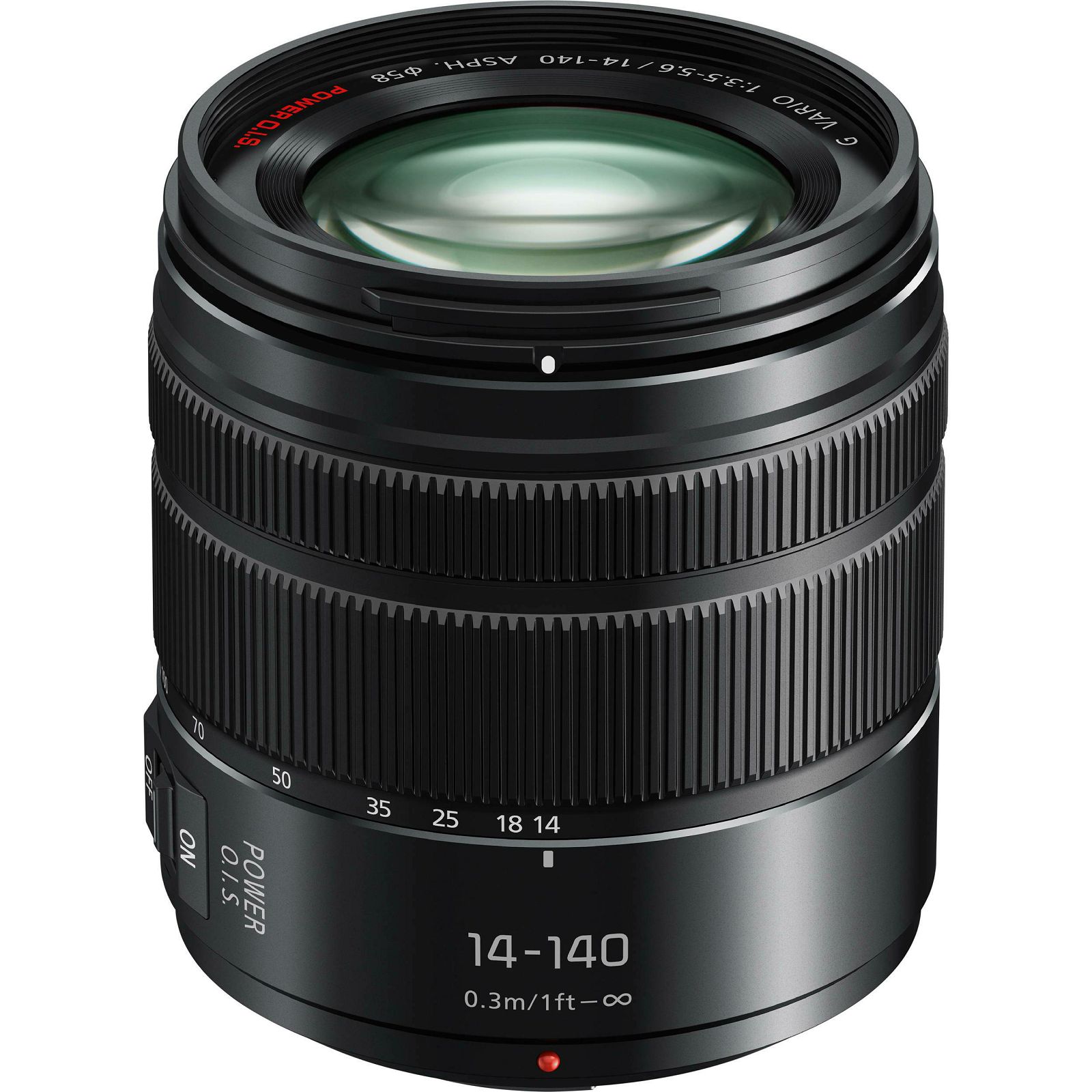 Panasonic 14-140mm f/3.5-5.6 Asph Power O.I.S. Black Lumix G Vario Allround objektiv za Micro Four Thirds MFT micro4/3" H-FS14140E H-FS14140 (H-FS14140EKA)