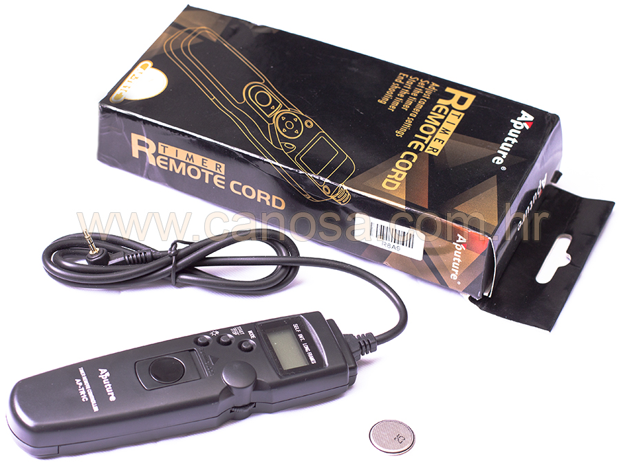 Aputure AP-TR1C Timer remote cord timelapse za Canon C1 600D, 700D, 60D, 1100D
