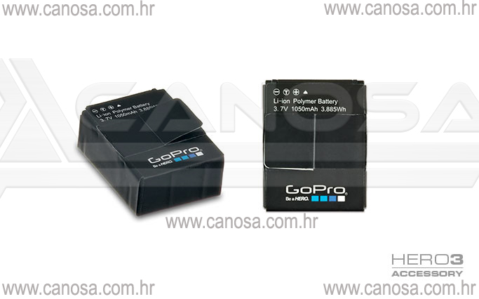 GoPRO 3 HERO3 dodatna rezervna baterija AHDBT-301