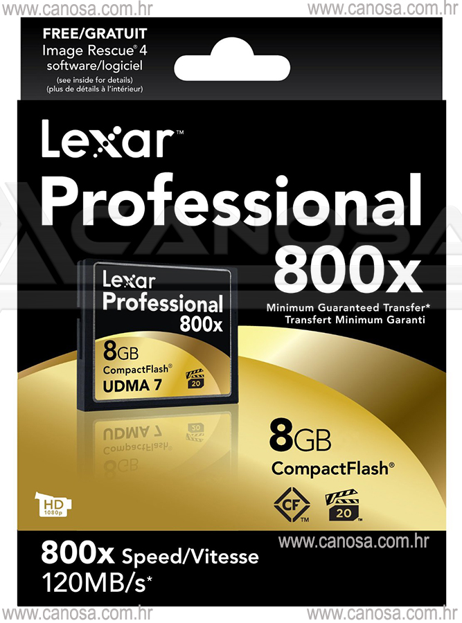 Lexar CF Compact Flash UDMA 7 8GB 800X 120mb/s Professional 629006