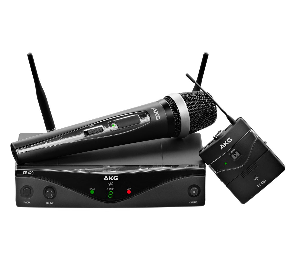AKG Bežični mikrofonski komplet (s C555L) AKG-WMS-420 HEADSET SET