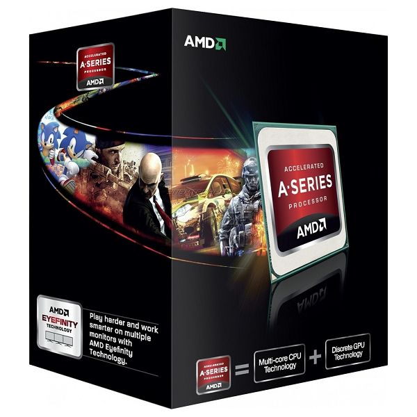 AMD A6 X2 6400K, 3,9GHz, 1MB, FM2
