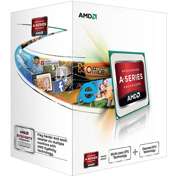 AMD CPU Richland A4-Series X2 4000 (3.2GHz,1MB,65W,FM2) box, Radeon TM HD 7480D