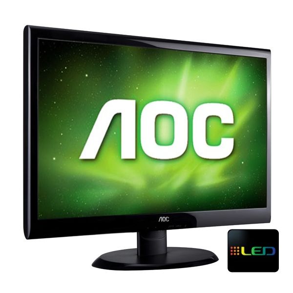 AOC LED18.5" E950SWDAK, 5ms,VGA,DVI,zvuc