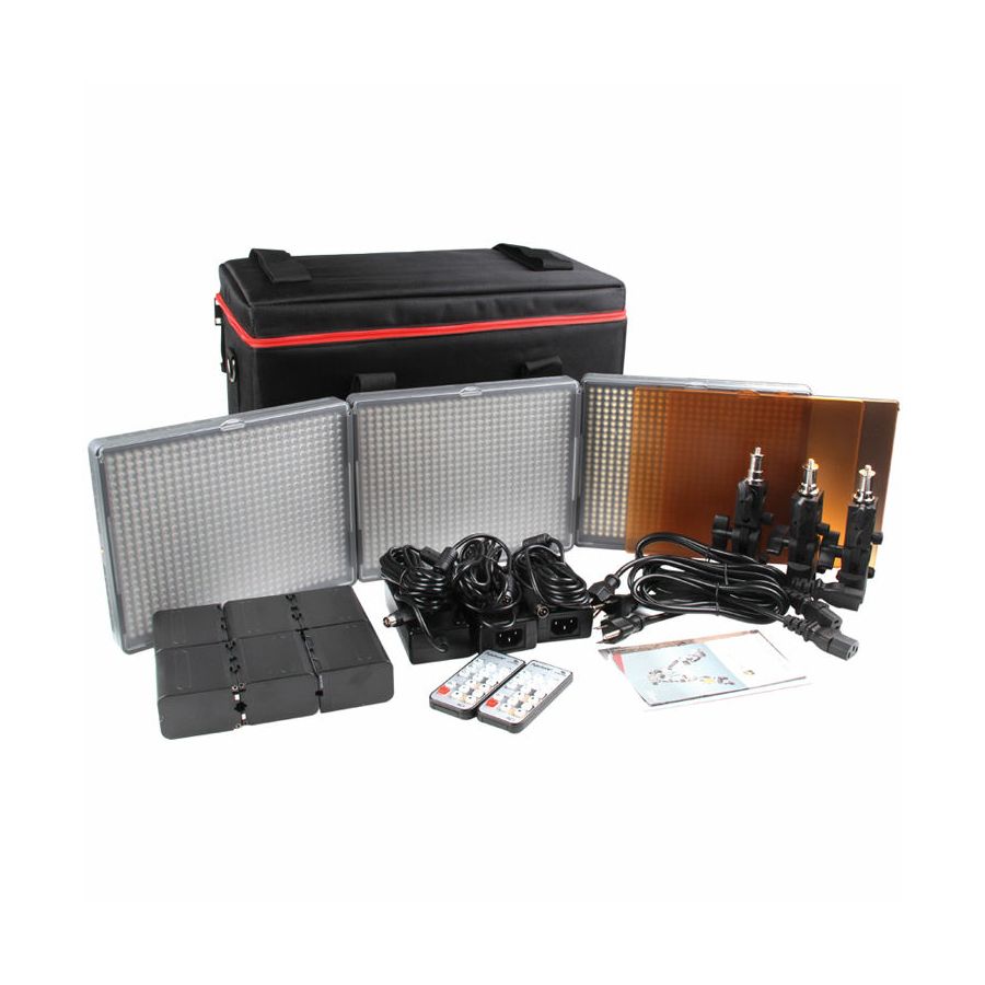 Aputure Amaran HR-672 KIT SSC (CRI95+) komplet 3x LED video light + torba 3-Point 1-Flood 2-Spot Daylight HR672 3-Light Kit HR672KIT-SSC 2x HR-672S + 1x HR-672C