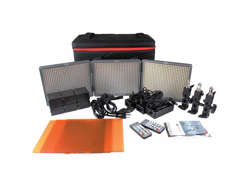 Aputure Amaran HR-672 KIT SSW (CRI95+) komplet 3x LED video light + torba 3-Point 1-Flood 2-Spot Daylight HR672 3-Light Kit HR672KIT-SSW 1x HR-672W + 2x HR-672S