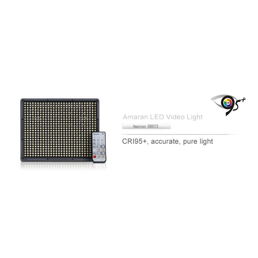 Aputure Amaran HR-672C CRI 95+ LED Video rasvjeta + NP baterije HR672C w/Remote kit