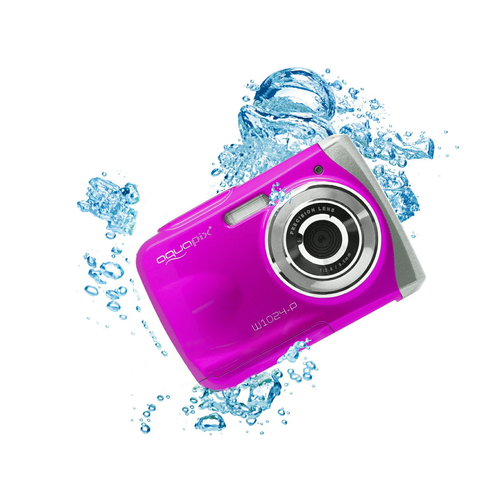 Aquapix W1024-P "Splash" Pink (10013) 10MP 4x zoom LCD podvodni vodonepropusni digitalni fotoaparat do 3m Waterproof digital camera