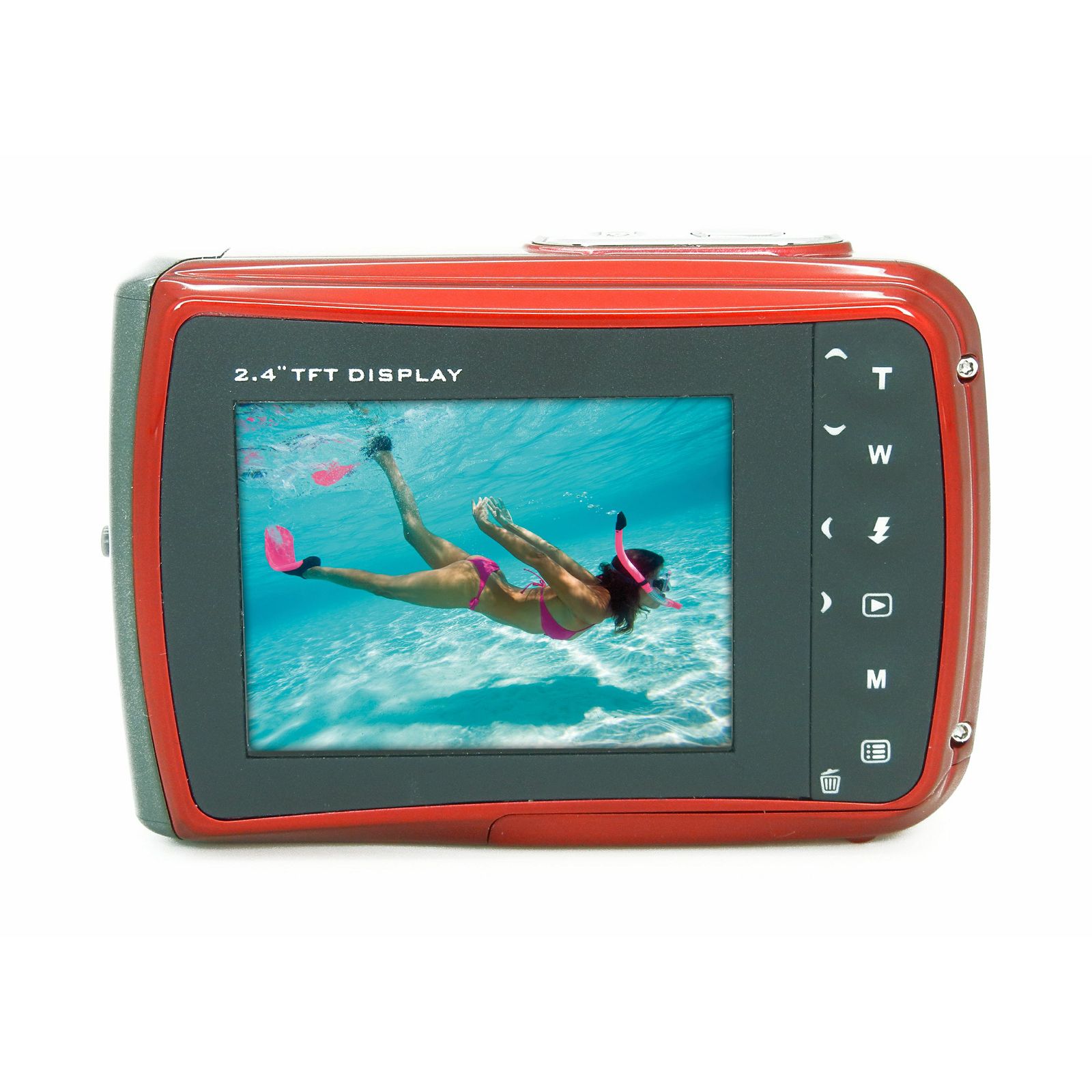 Aquapix W1024-R "Splash" Red (10016) 10MP 4x zoom LCD podvodni vodonepropusni digitalni fotoaparat do 3m Waterproof digital camera