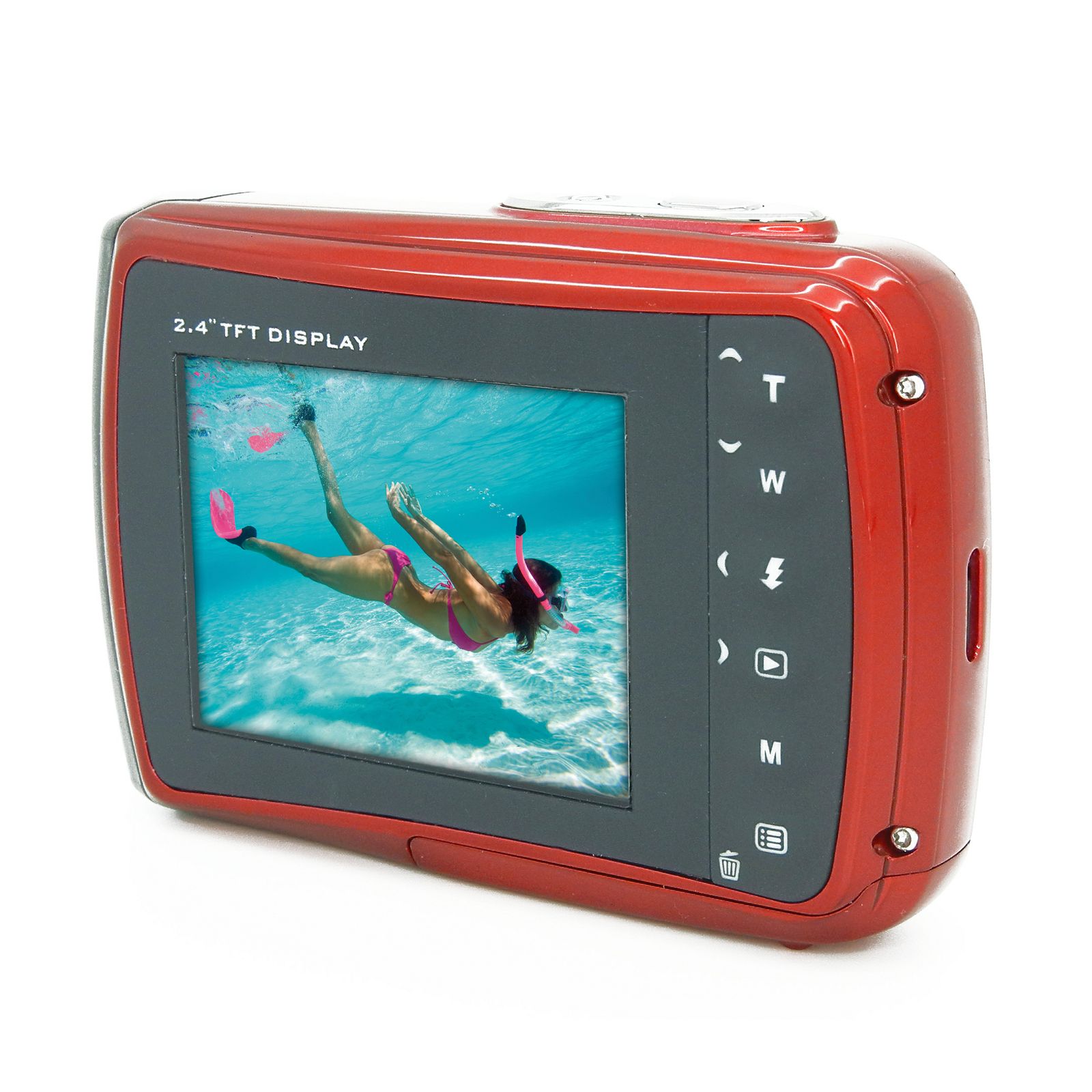 Aquapix W1024-R "Splash" Red (10016) 10MP 4x zoom LCD podvodni vodonepropusni digitalni fotoaparat do 3m Waterproof digital camera