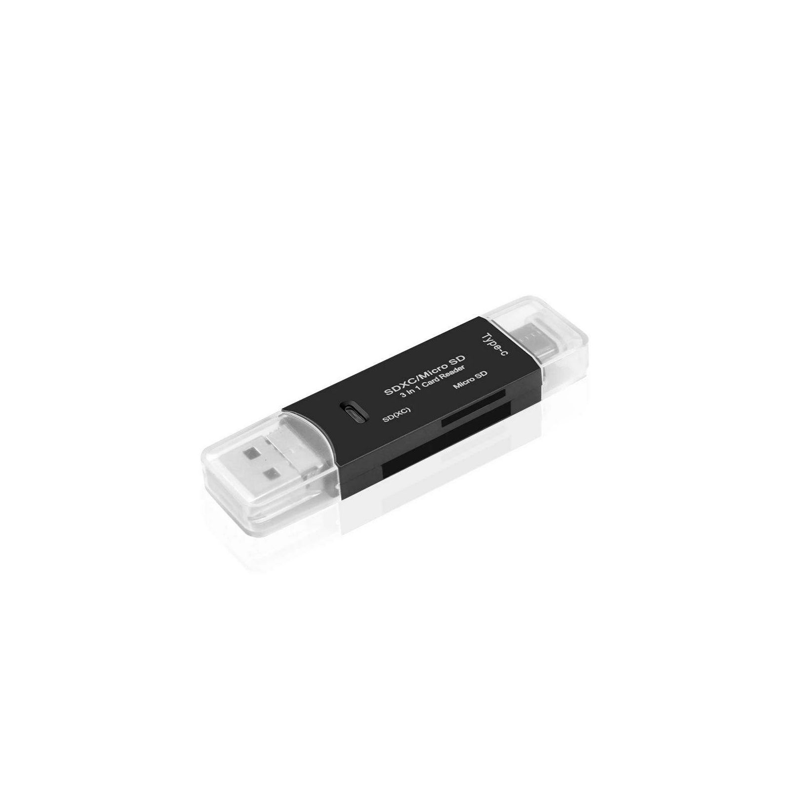 Asonic USB 2.0 Tip A/C microUSB MicroSD i SD čitač memorijskih kartica (N-UCR5P1)