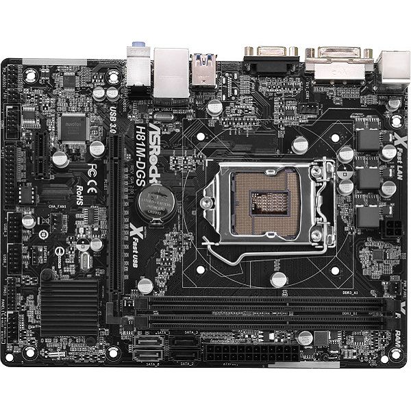 ASRock H81M-DGS R2.0, 1150