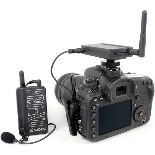 Azden PRO-XD 2.4 GHz Digital Wireless Lavalier System mikrofon za DSLR, smartphone, kamere