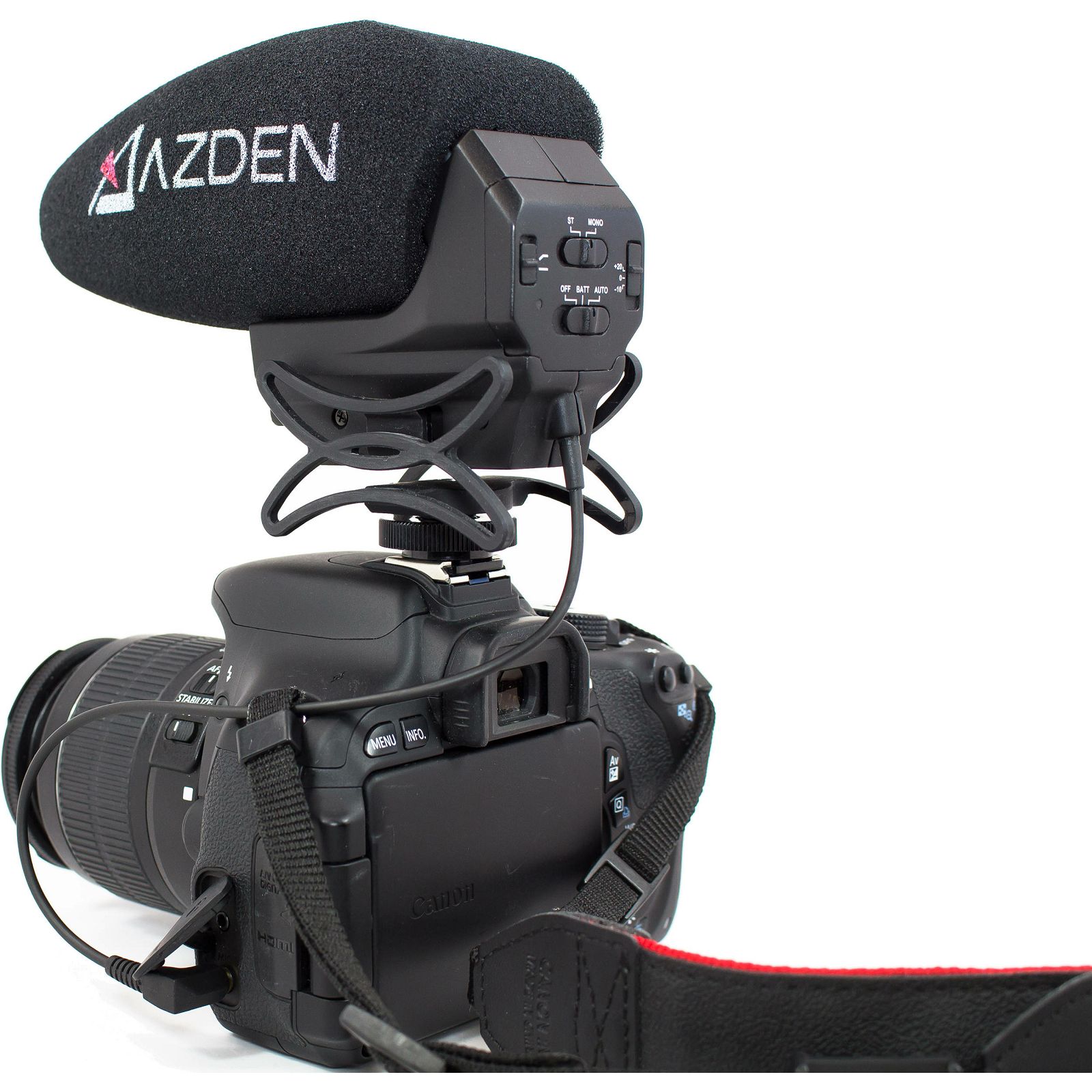 Azden SMX-30 Stereo-Mono-Switchable Video Microphone mikrofon za DSLR fotoaparat i kamere