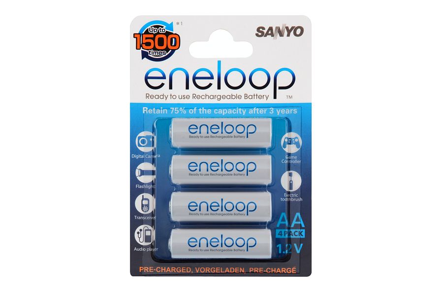 Sanyo Eneloop HR-3UTG-4BP 4xAA punjive baterije + gratis kutijica za baterije