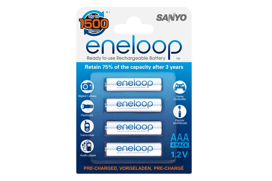 Sanyo Eneloop HR-4UTG-4BP, 4xAAA punjive baterije + gratis kutijica